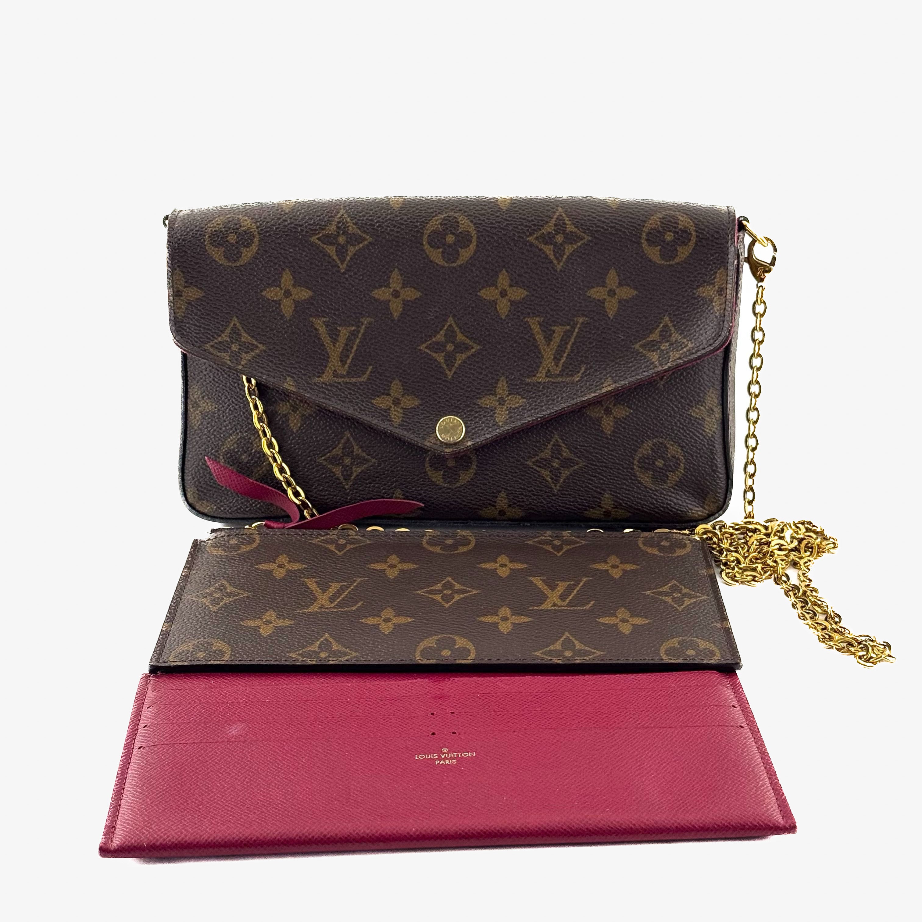 Louis Vuitton Pochette Félicie Monogram con Cadena
