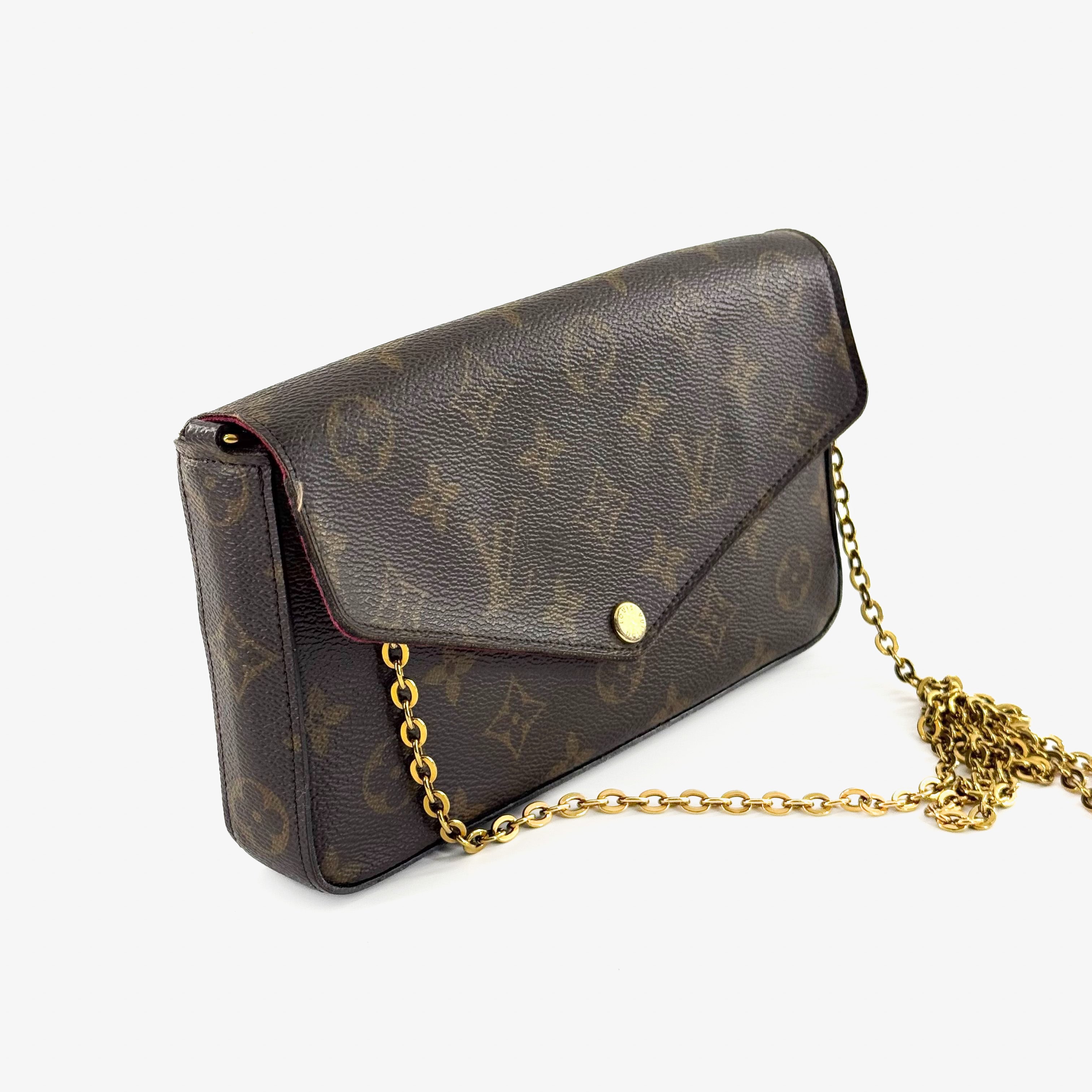 Louis Vuitton Pochette Félicie Monogram con Cadena