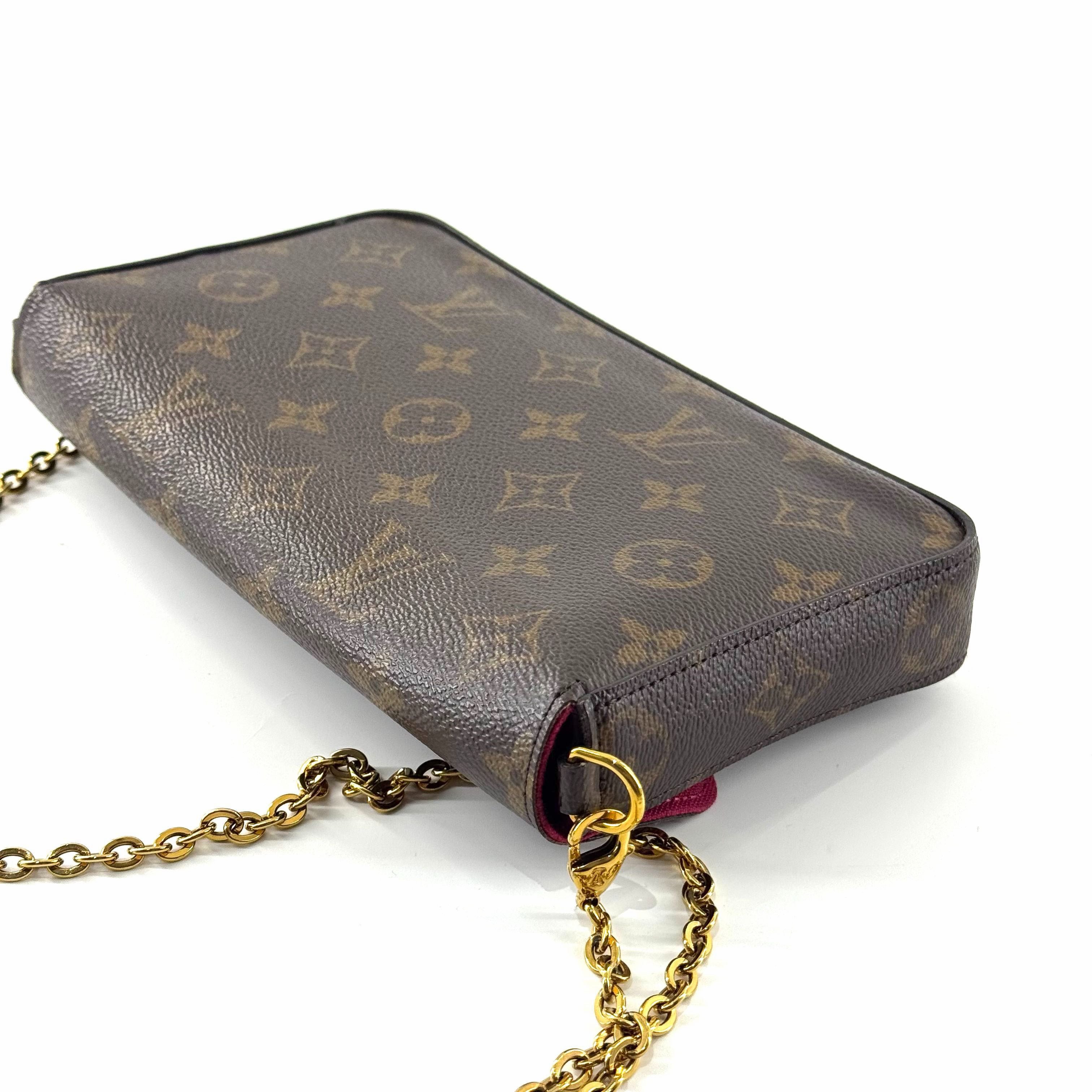 Louis Vuitton Pochette Félicie Monogram con Cadena