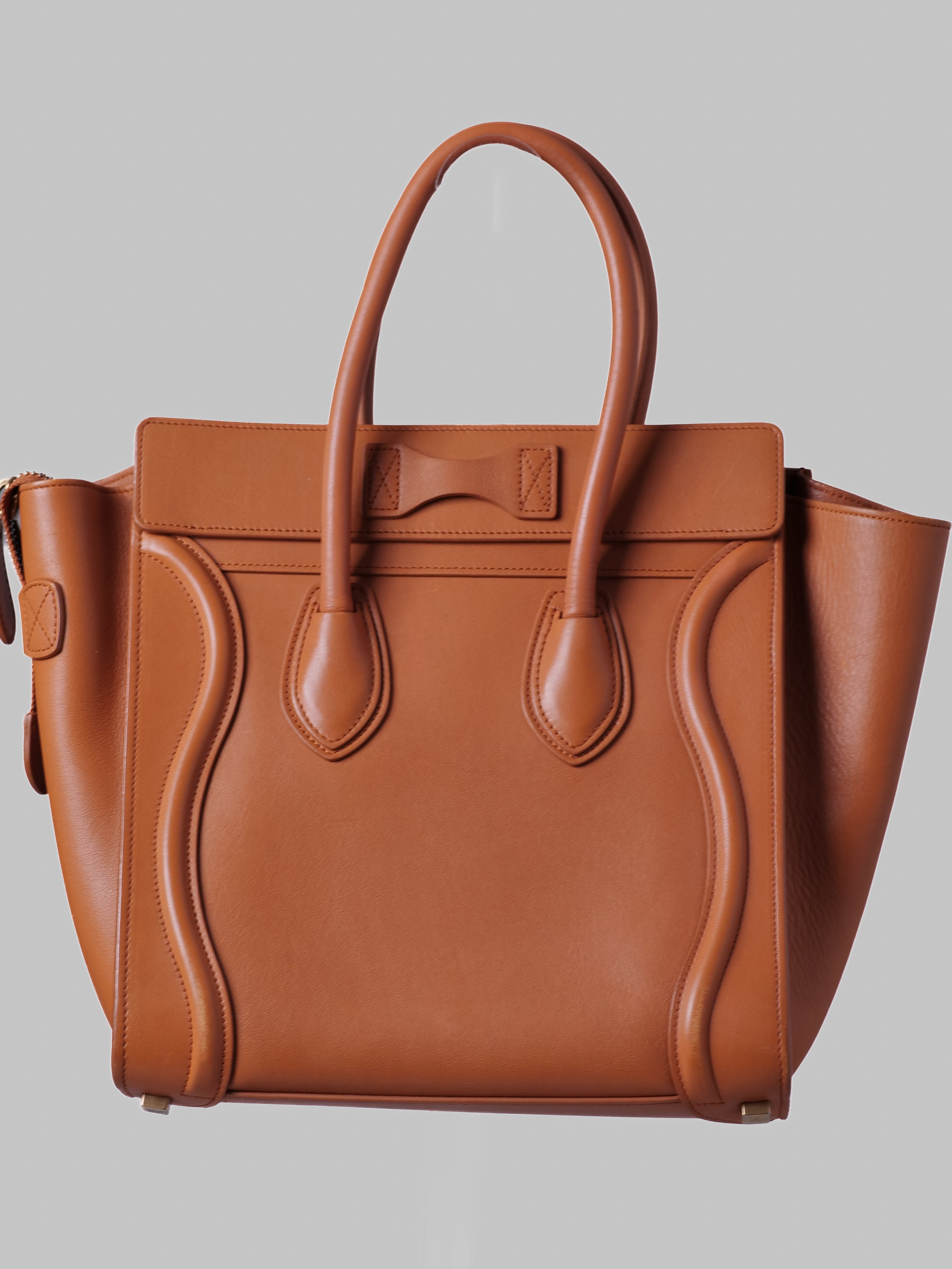 CELINE LUGGAGE BAG CAMEL LEATHER
