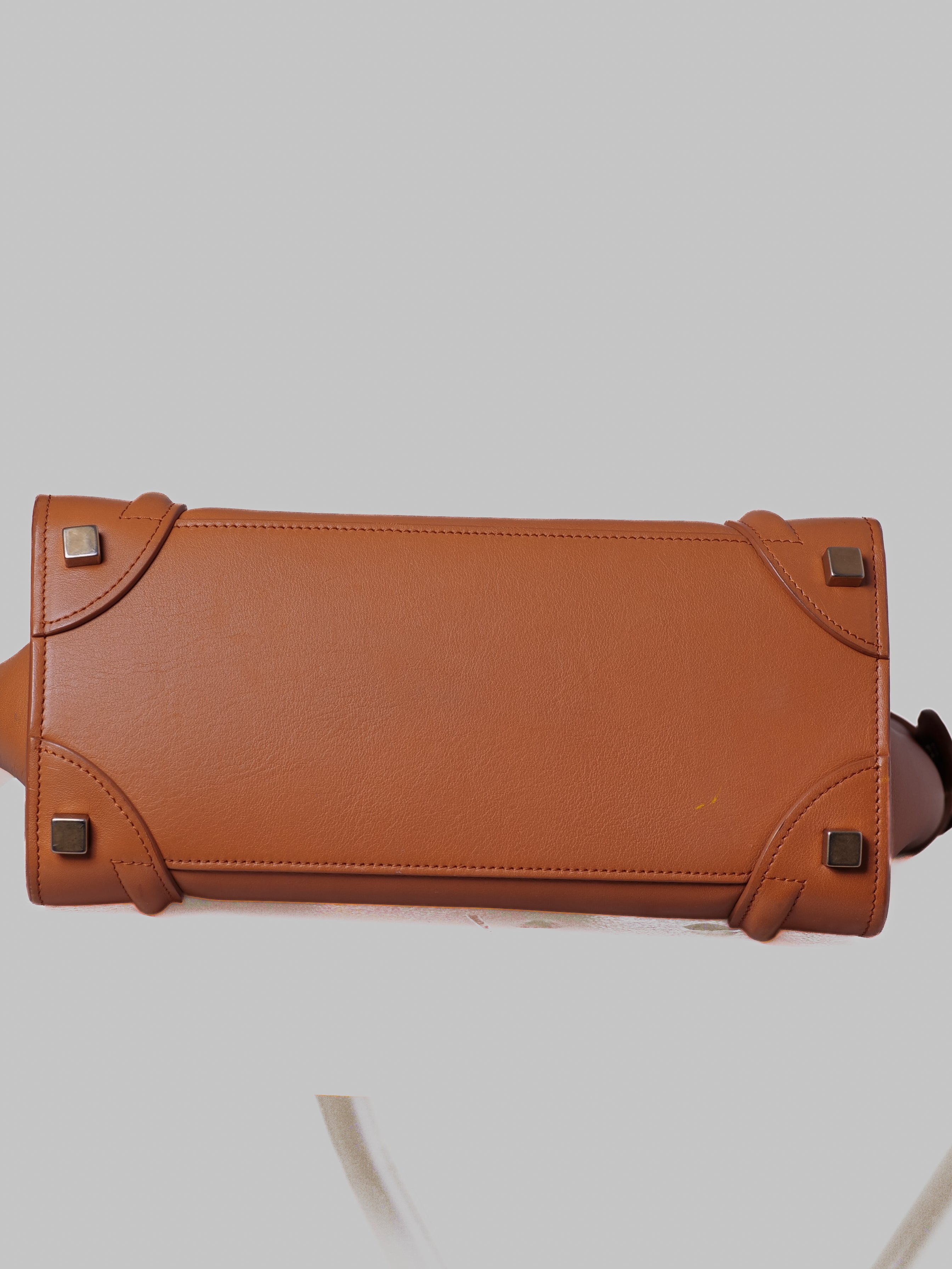 CELINE LUGGAGE BAG CAMEL LEATHER