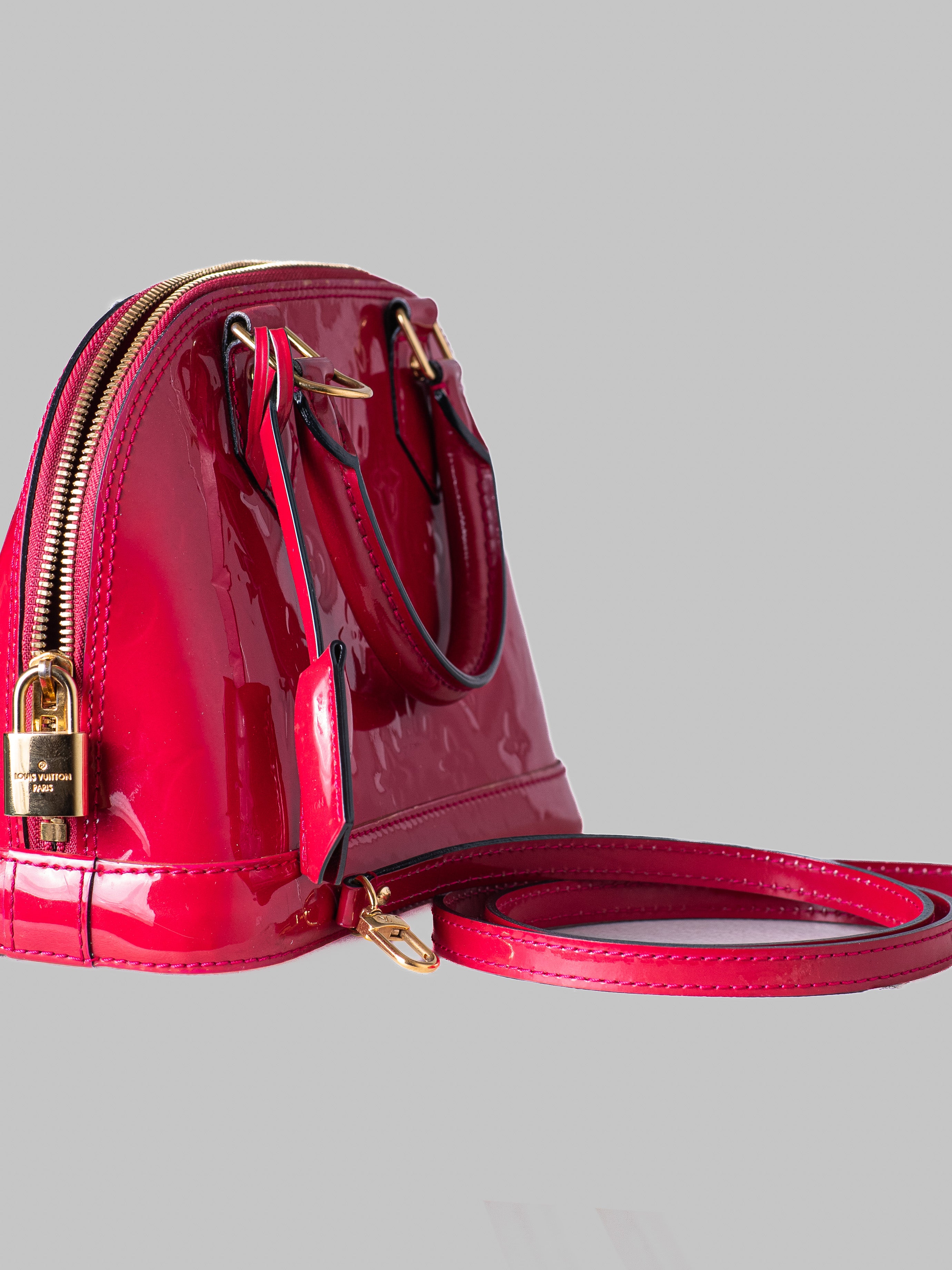 Louis Vuitton Alma BB Monogram Vernis Rojo 2013