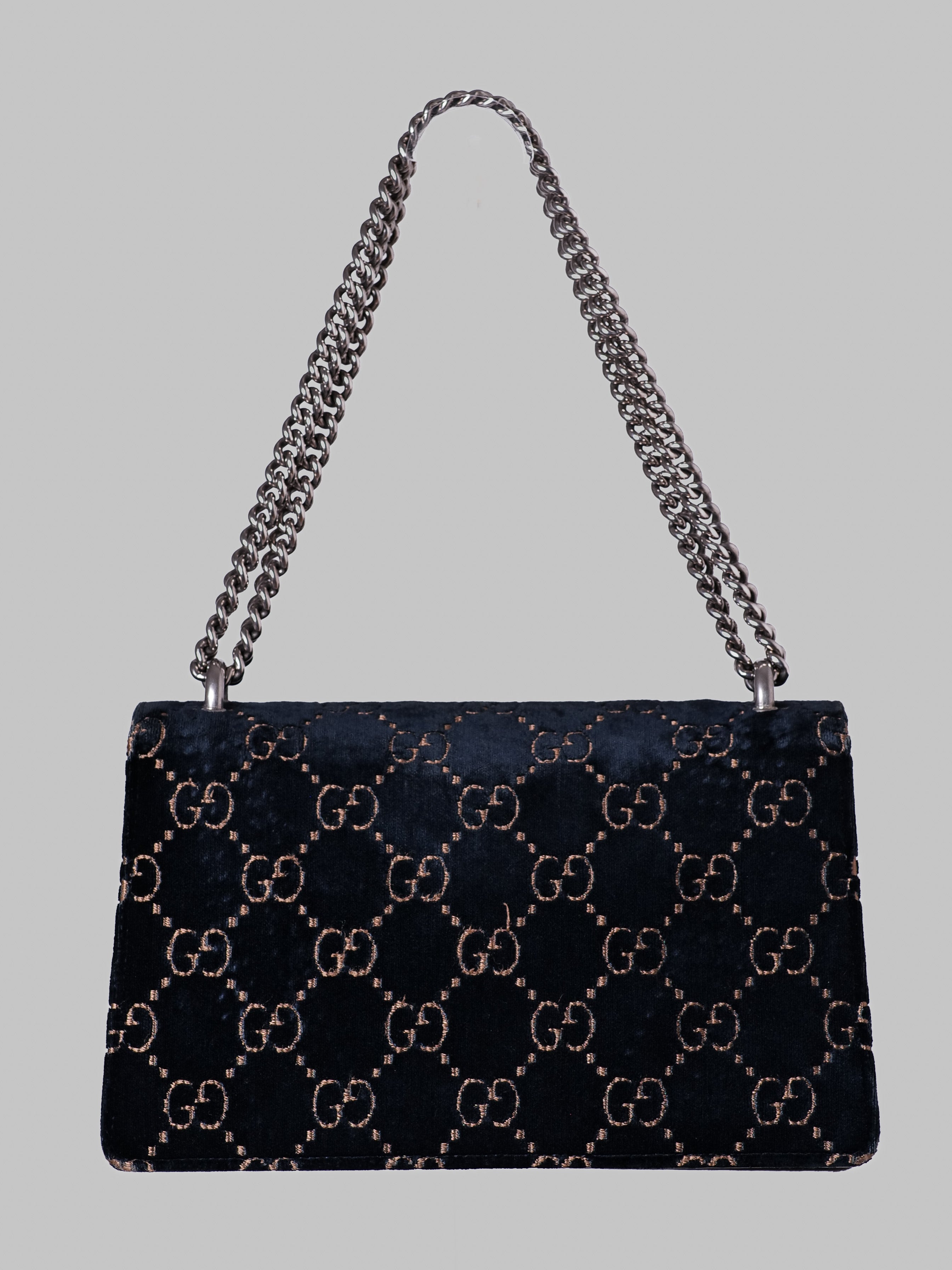 Gucci Dionysus Small GG en Terciopelo Negro