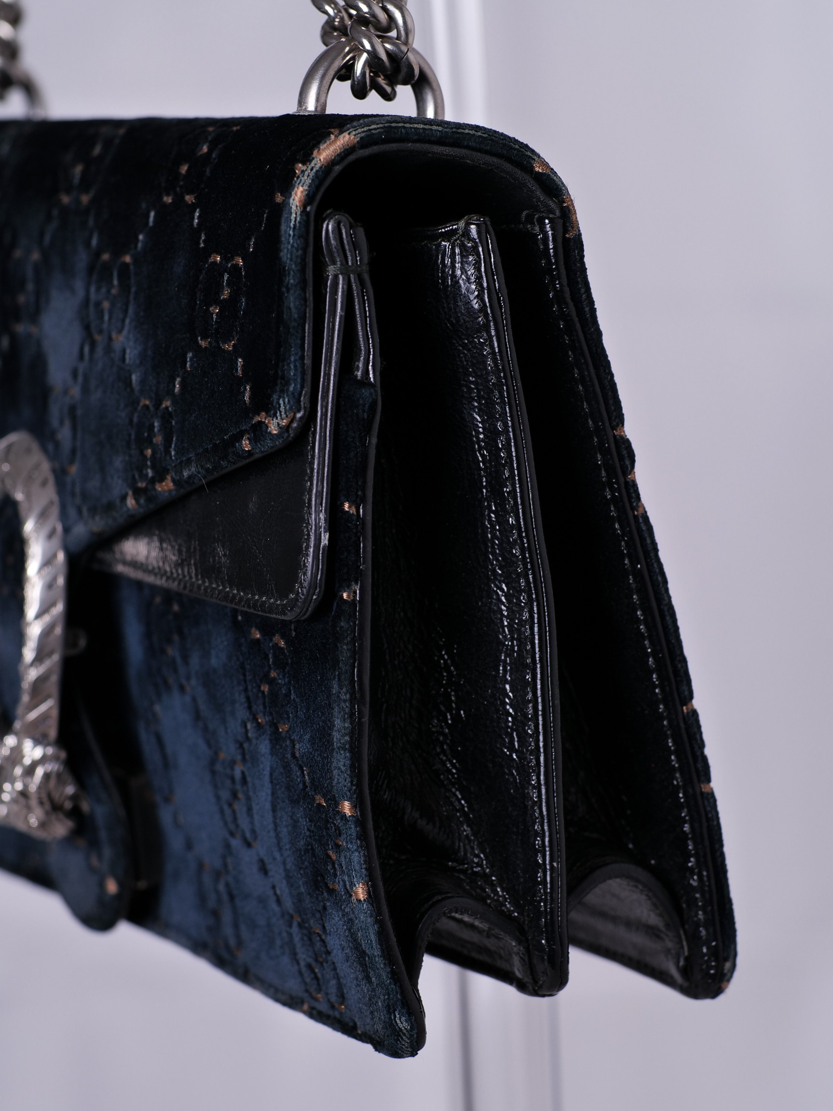 Gucci Dionysus Small GG en Terciopelo Negro
