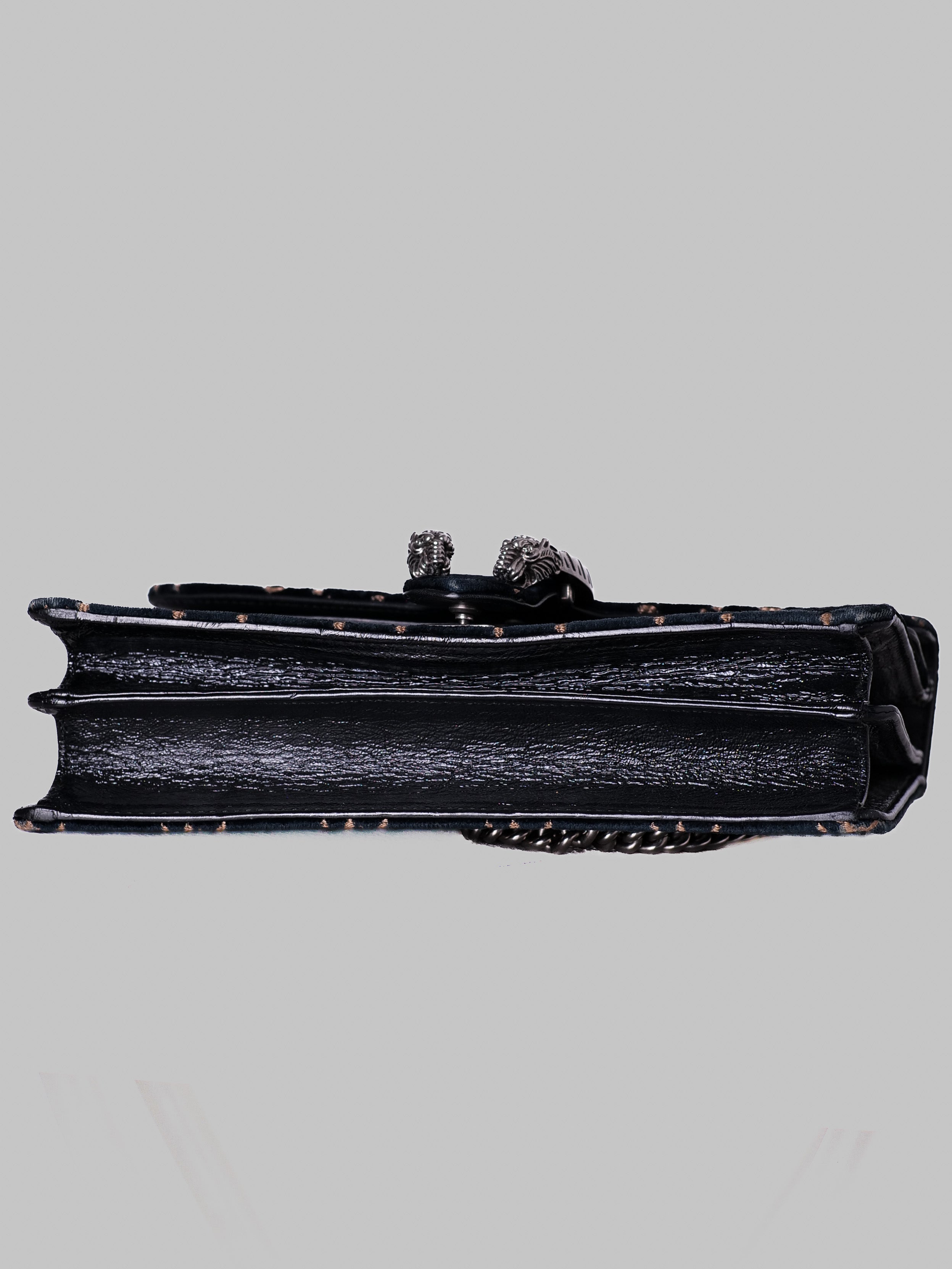 Gucci Dionysus Small GG en Terciopelo Negro