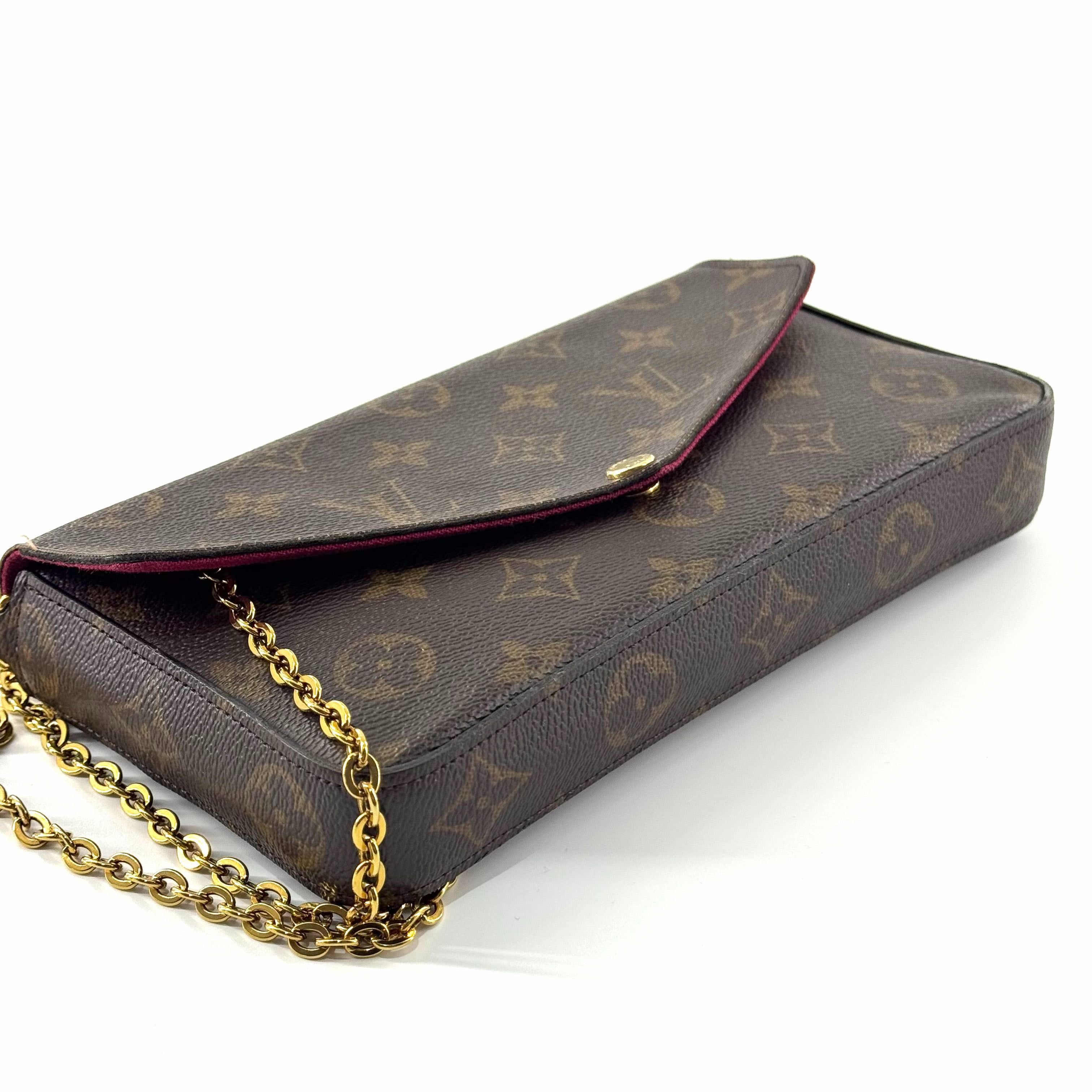 Louis Vuitton Pochette Félicie Monogram con Cadena